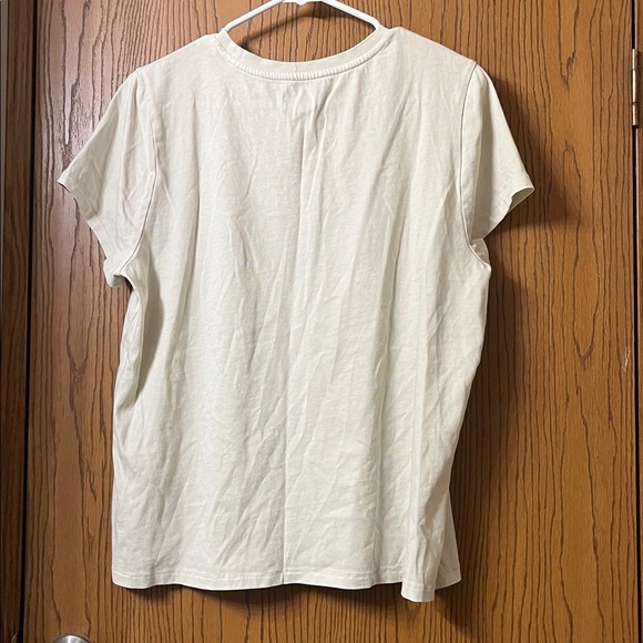 Thread & Supply cream colored  'On The Road' Graphic T-Shirt size L - Picture 3 of 4